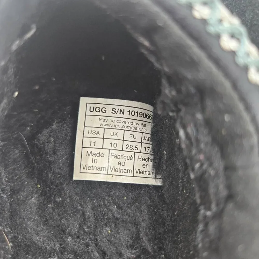 Ugg Tasman Size 11 Black Toddler Girls Boys